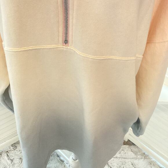 PINK VICTORIA SECRET NEW OMBRE HOODIE SIZE SMALL (OVERSIZED) 1224 - Picture 3 of 5